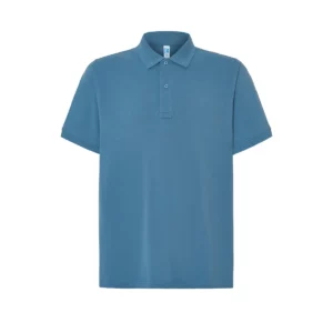 Polo JHK PORA210 en azul acero, vista frontal