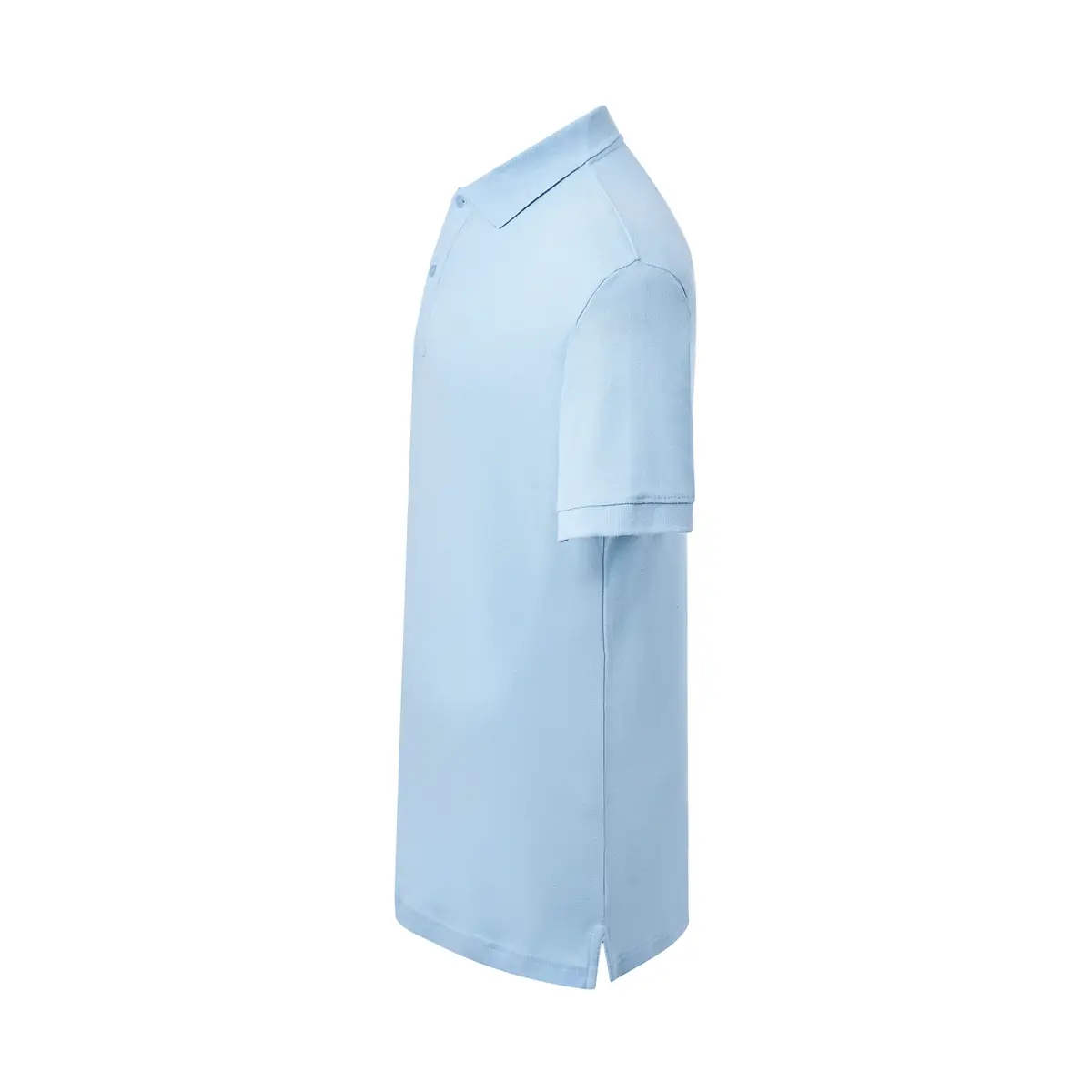 Polo piqué hombre manga corta JHK PORA210 153 Polo JHK PORA210 en azul cielo, vista lateral