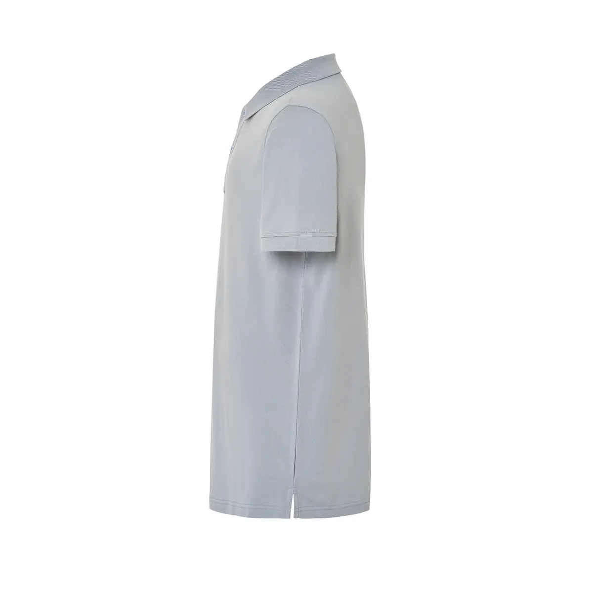 Polo piqué hombre manga corta JHK PORA210 156 Polo JHK PORA210 en plata, vista lateral