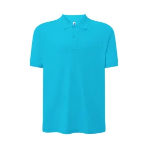 Polo JHK PORA210 en turquesa, vista frontal