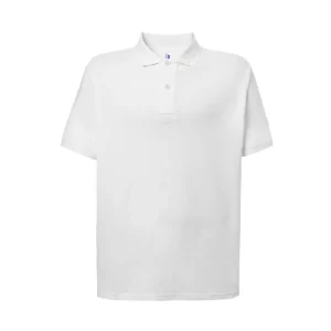 Polo JHK PORA210 en blanco, vista frontal