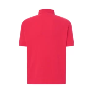 Polo JHK PORA210 en rojo cálido, vista trasera