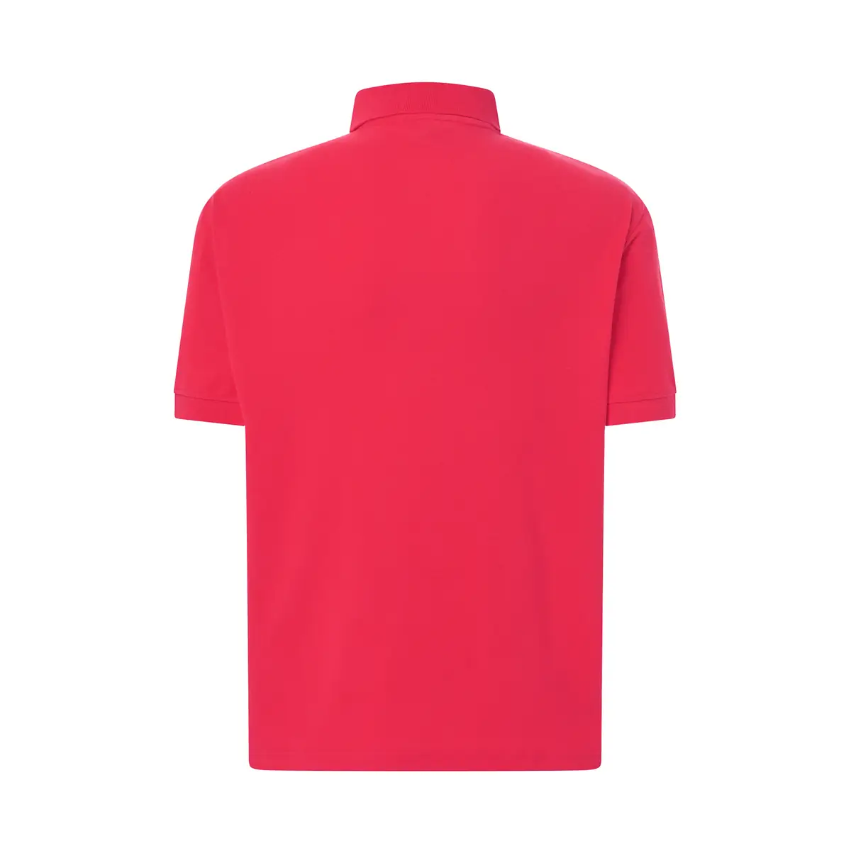 Polo piqué hombre manga corta JHK PORA210 184 Polo JHK PORA210 en rojo cálido, vista trasera