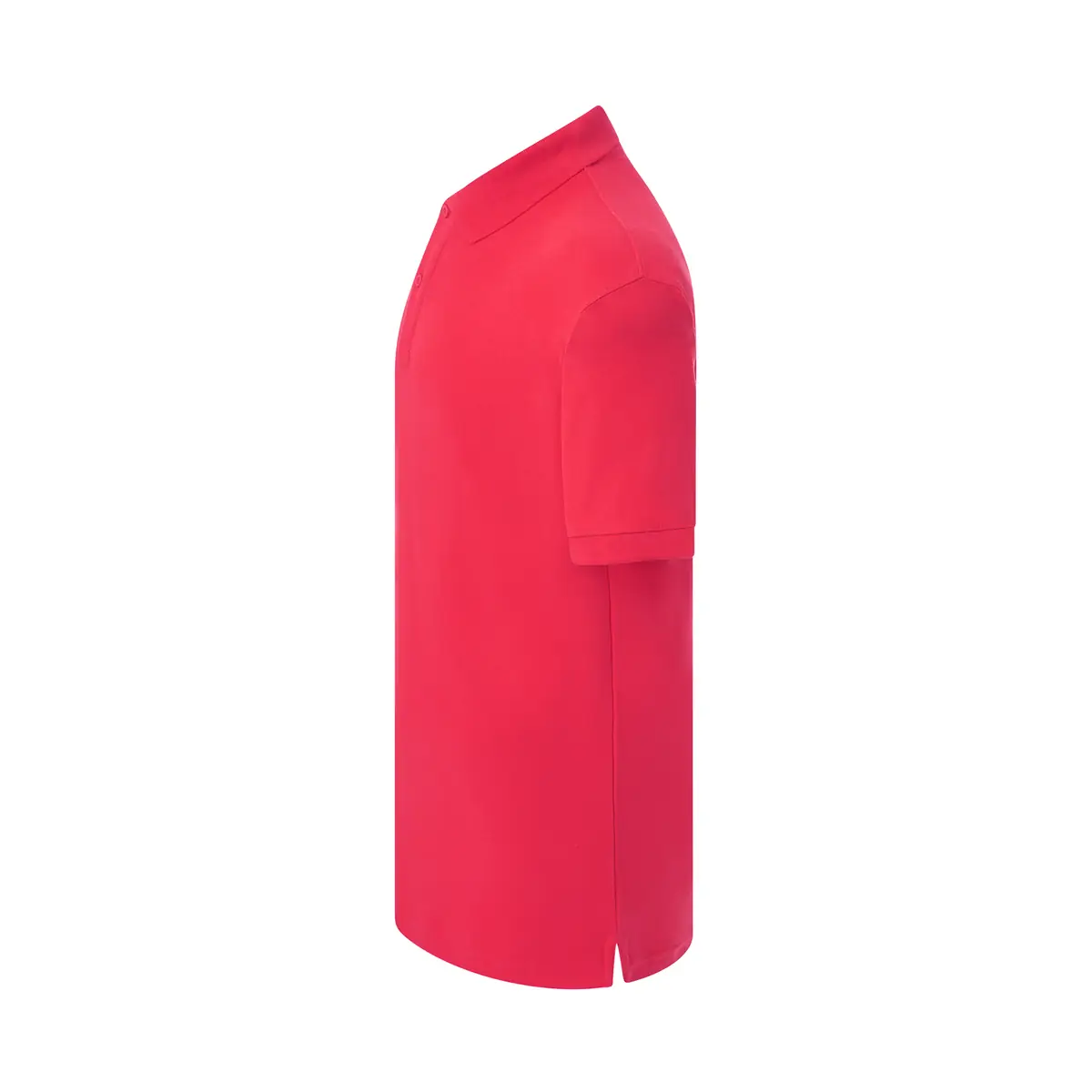 Polo piqué hombre manga corta JHK PORA210 183 Polo JHK PORA210 en rojo cálido, vista lateral