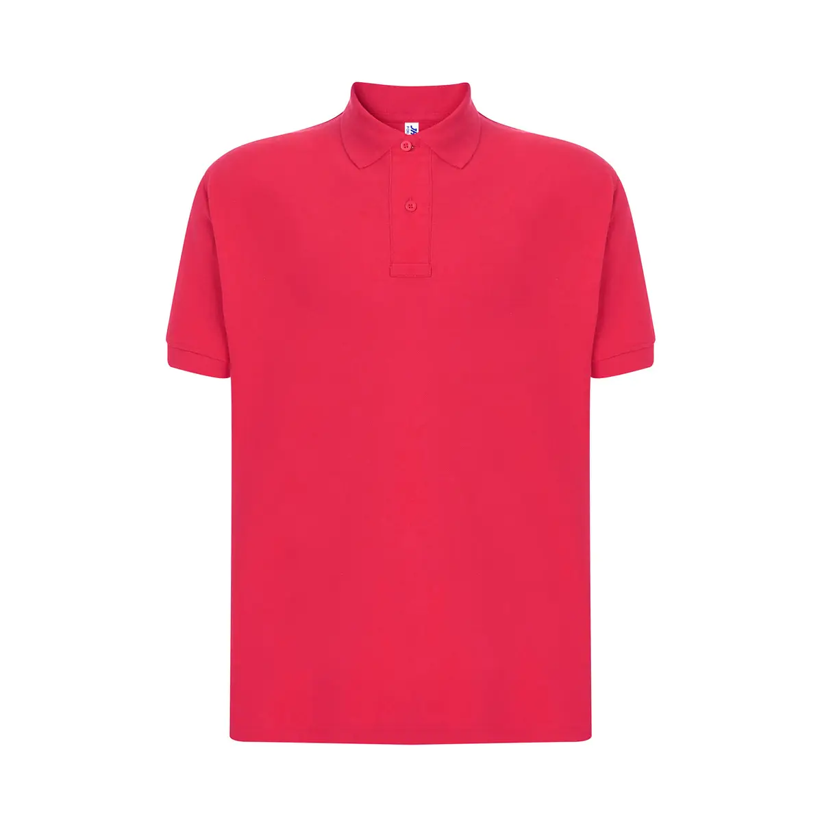 Polo piqué hombre manga corta JHK PORA210 182 Polo JHK PORA210 en rojo cálido, vista frontal