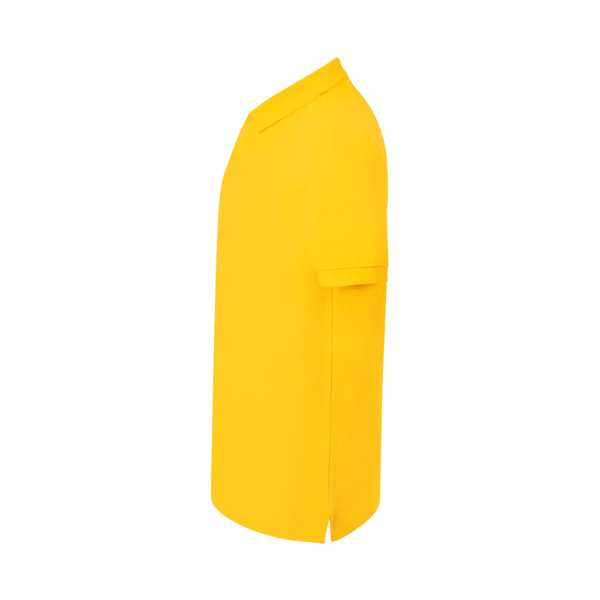 Polo piqué hombre manga corta JHK PORA210 186 Polo JHK PORA210 en amarillo, vista lateral