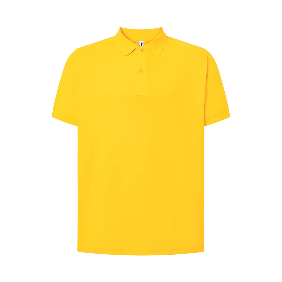Polo piqué hombre manga corta JHK PORA210 185 Polo JHK PORA210 en amarillo, vista frontal