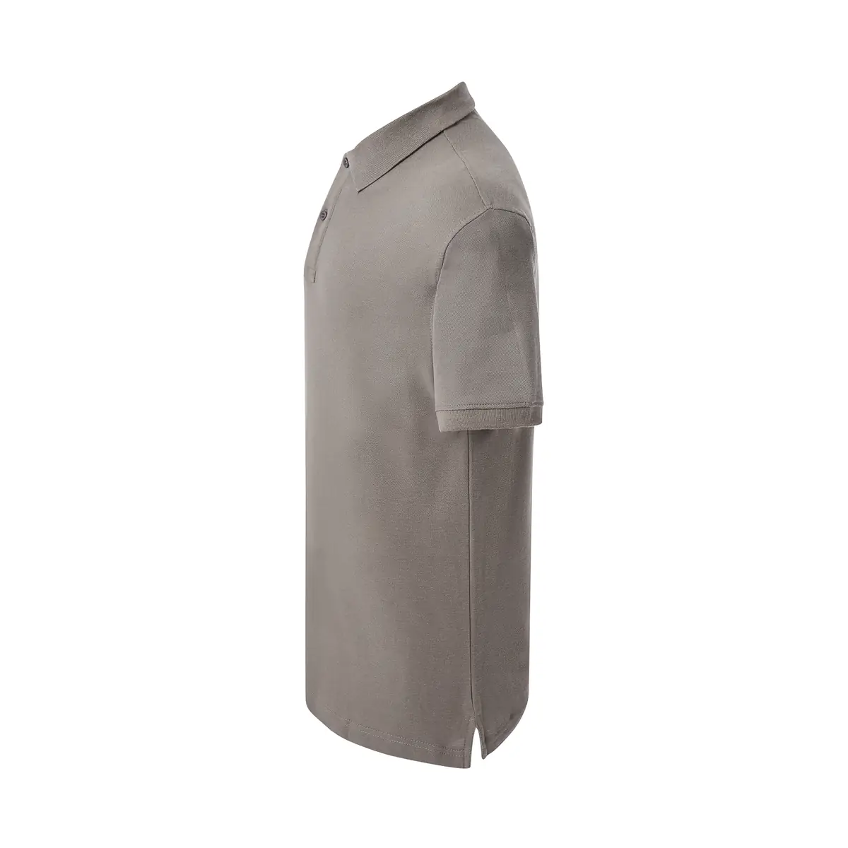 Polo piqué hombre manga corta JHK PORA210 189 Polo JHK PORA210 en zinc, vista lateral