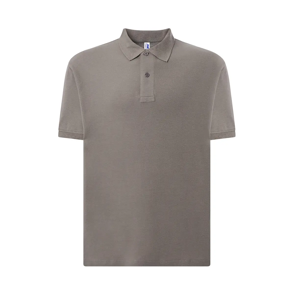 Polo piqué hombre manga corta JHK PORA210 188 Polo JHK PORA210 en zinc, vista frontal