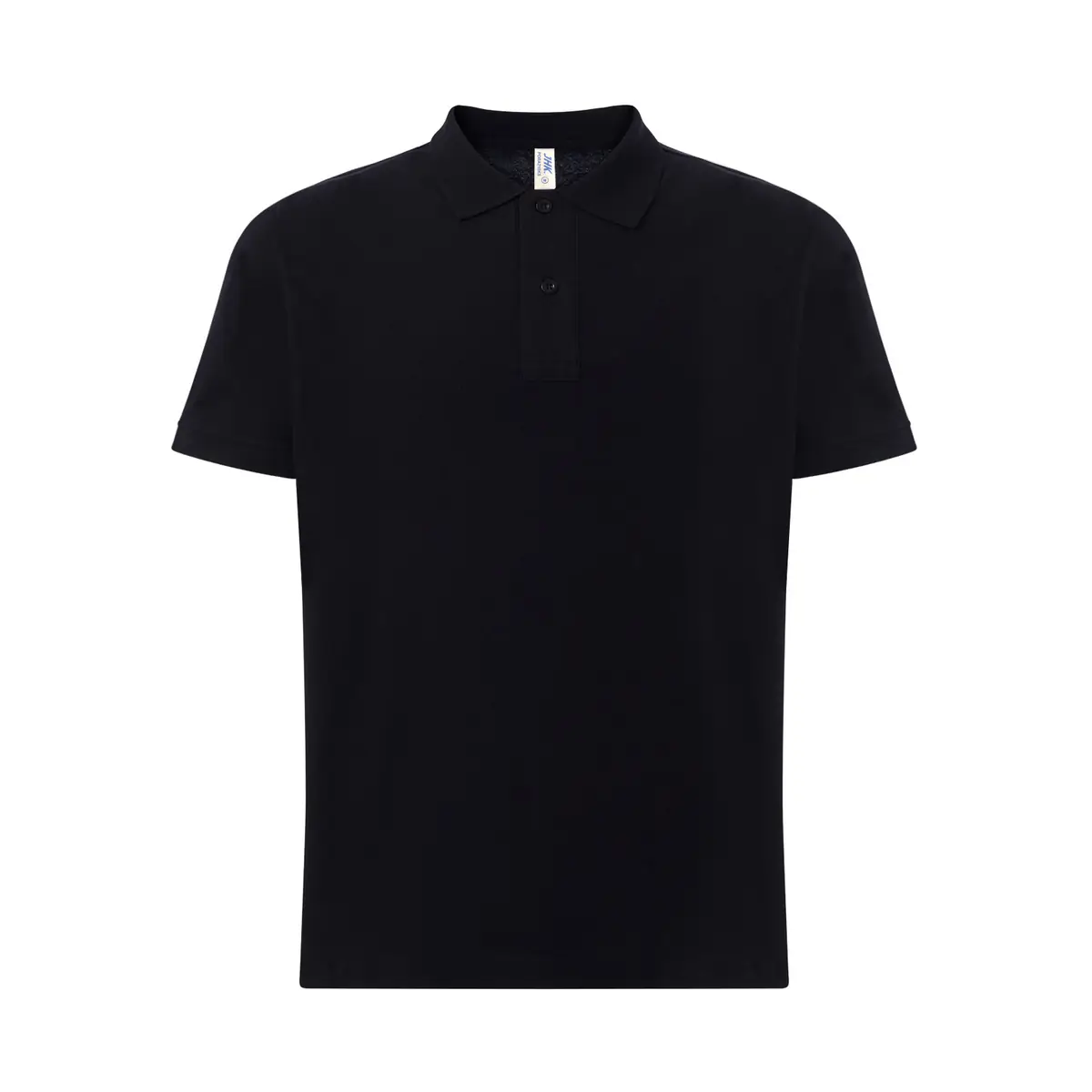 Polo piqué hombre tallas grandes JHK PORA210KS 2 Polo JHK PORA210KS en negro, vista frontal