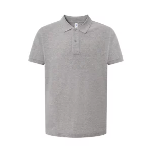 Polo JHK PORA210KS en gris vigoré, vista frontal