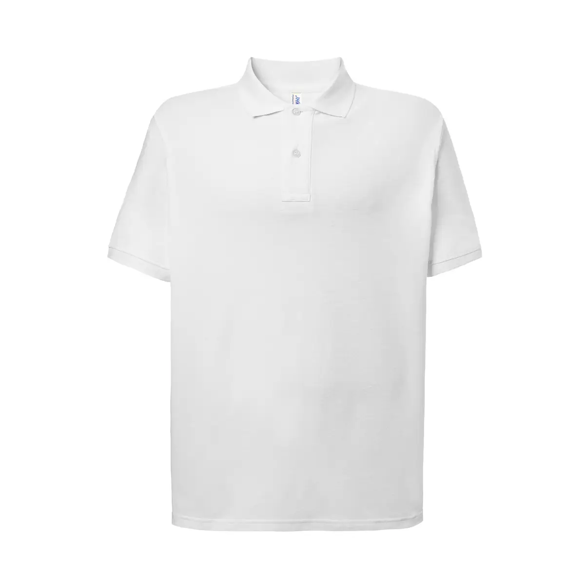 Polo piqué hombre tallas grandes JHK PORA210KS 17 Polo JHK PORA210KS en blanco, vista frontal