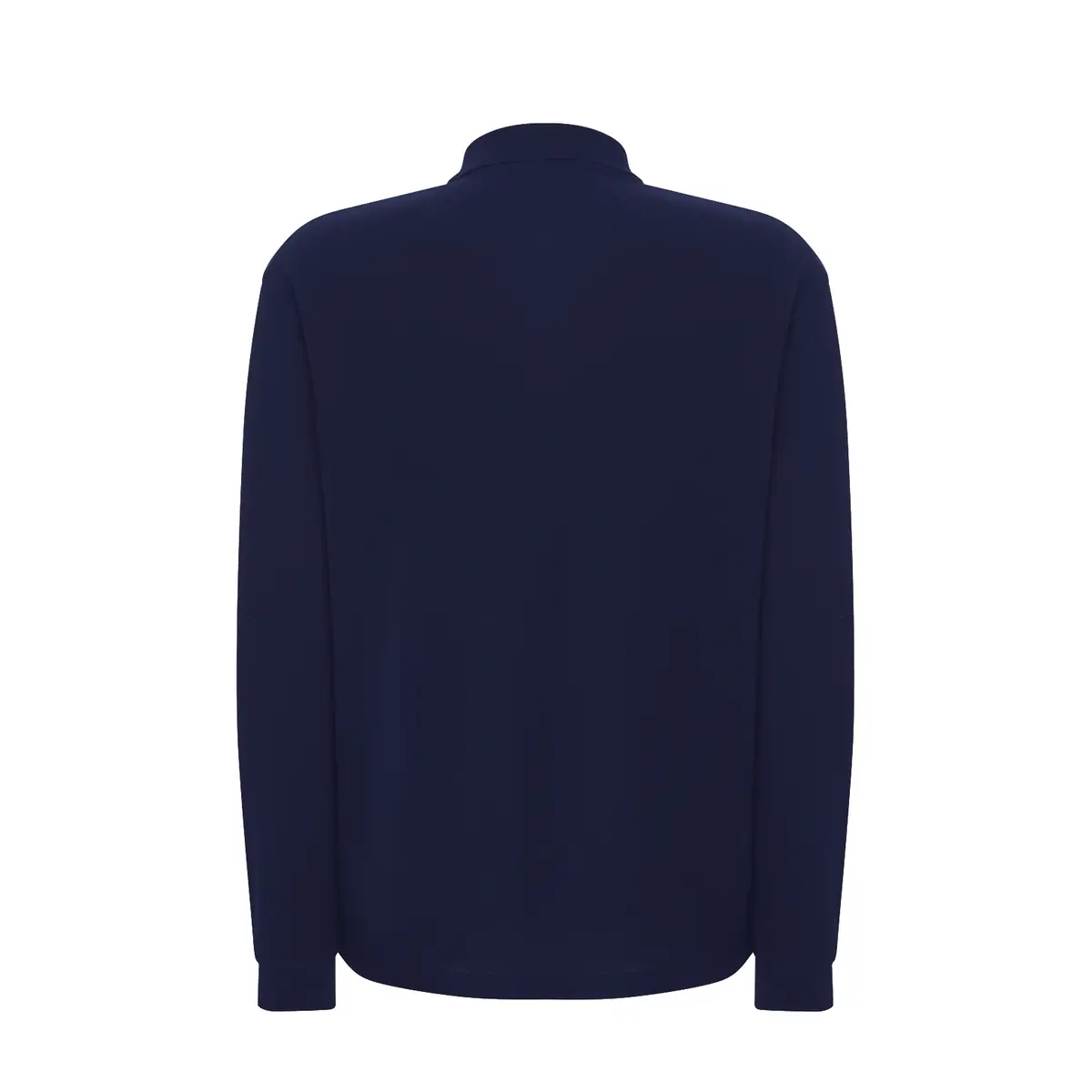 Polo manga larga tallas grandes JHK PORA210LKS 10 Polo JHK PORA210LKS en azul marino de manga larga, vista trasera