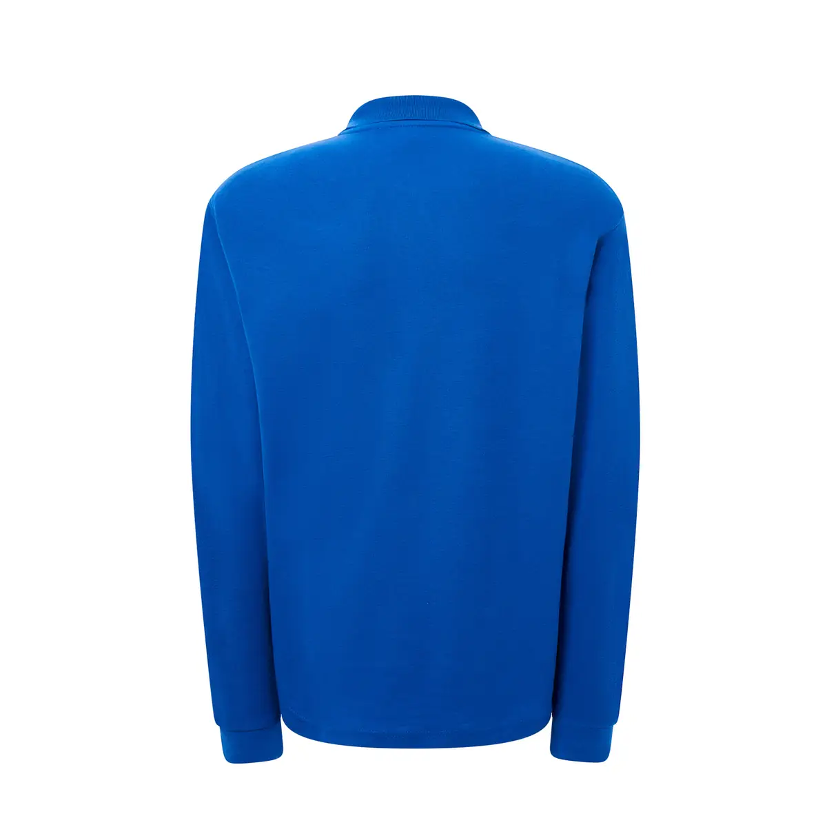 Polo manga larga tallas grandes JHK PORA210LKS 13 Polo JHK PORA210LKS en azul royal de manga larga, vista trasera