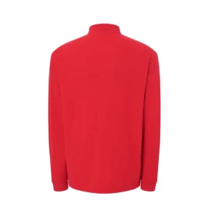 Polo JHK PORA210LKS en rojo de manga larga, vista trasera