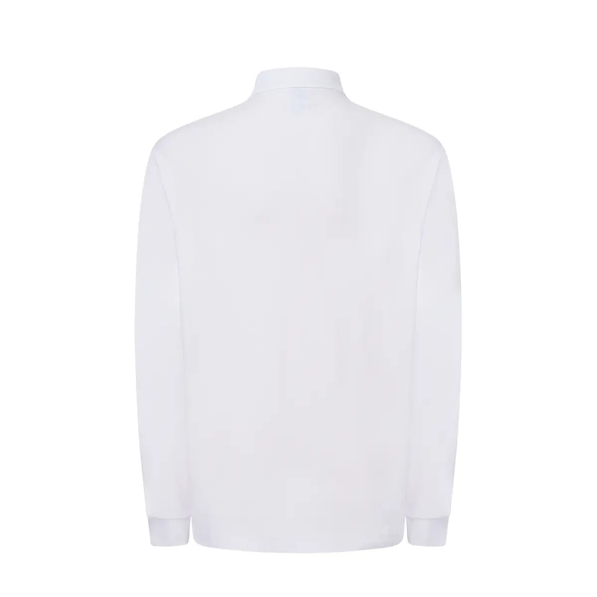 Polo manga larga tallas grandes JHK PORA210LKS 19 Polo JHK PORA210LKS en blanco de manga larga, vista trasera