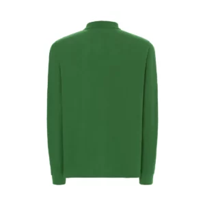 Polo JHK PORA210LS en verde botella de manga larga, vista trasera