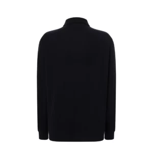 Polo JHK PORA210LS en negro de manga larga, vista trasera