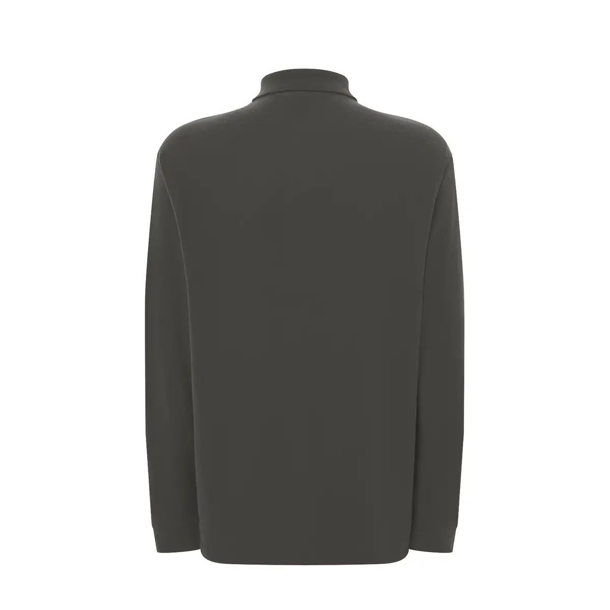 Polo piqué hombre manga larga JHK PORA210LS 16 Polo JHK PORA210LS en grafito de manga larga, vista trasera