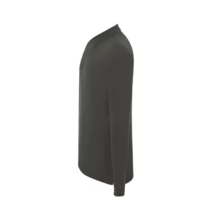 Polo JHK PORA210LS en grafito de manga larga, vista lateral