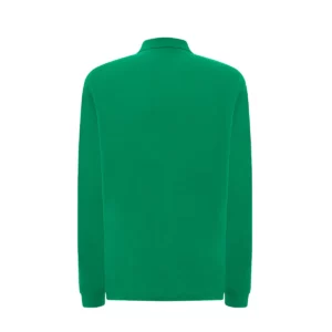 Polo JHK PORA210LS en verde kelly de manga larga, vista trasera