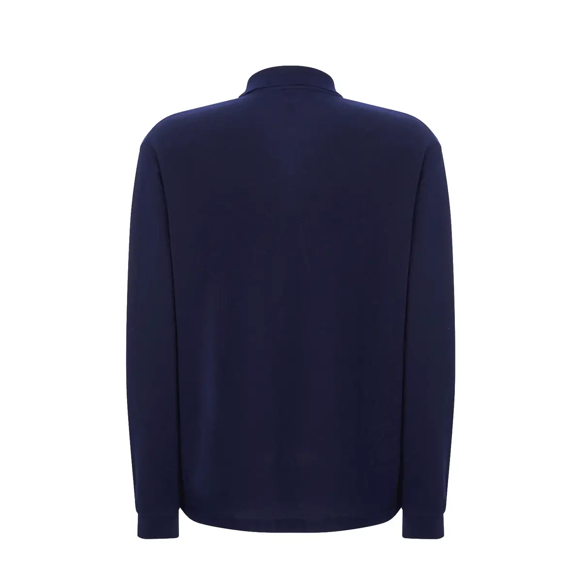 Polo piqué hombre manga larga JHK PORA210LS 28 Polo JHK PORA210LS en azul marino de manga larga, vista trasera