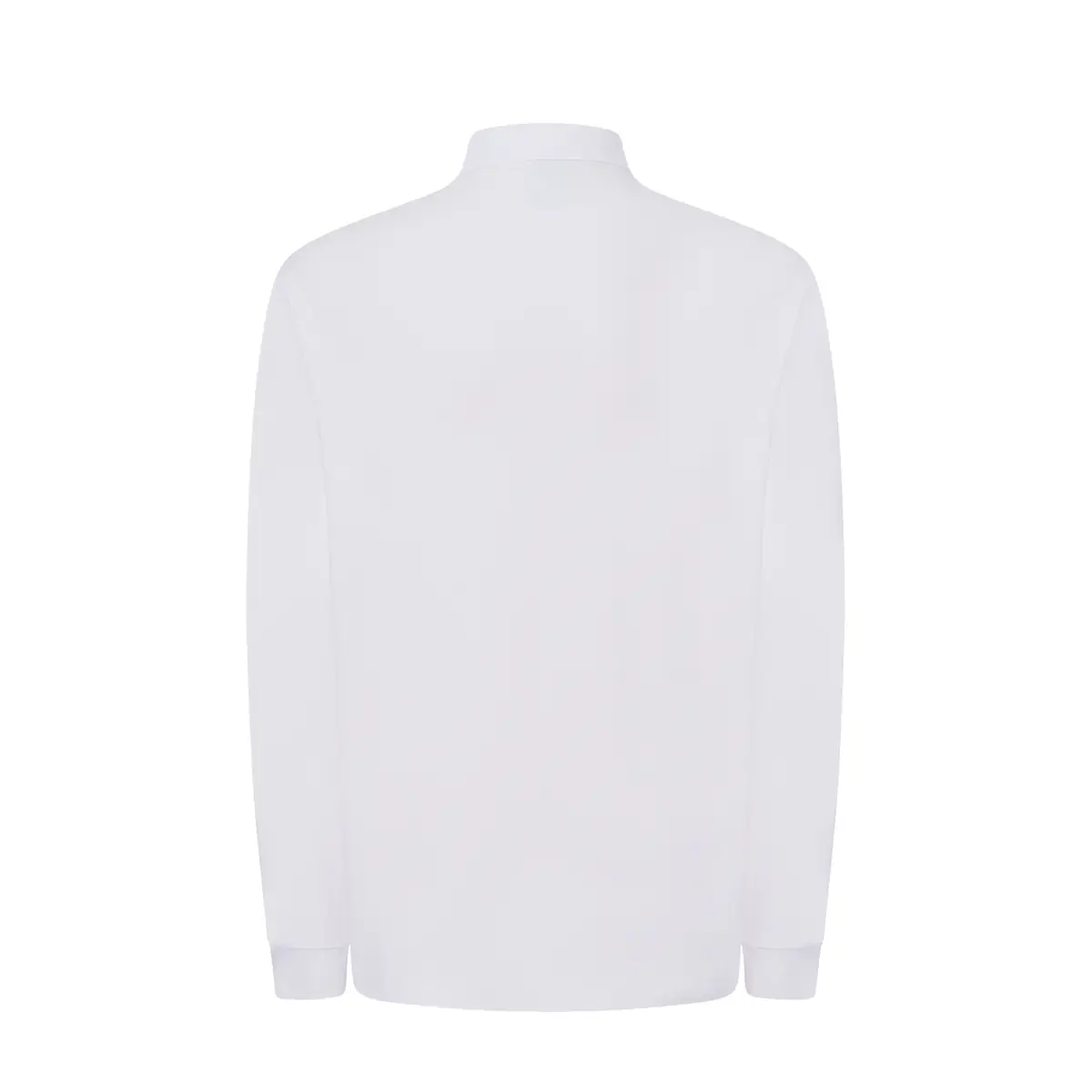 Polo piqué hombre manga larga JHK PORA210LS 46 Polo JHK PORA210LS en blanco de manga larga, vista trasera