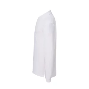 Polo JHK PORA210LS en blanco de manga larga, vista lateral
