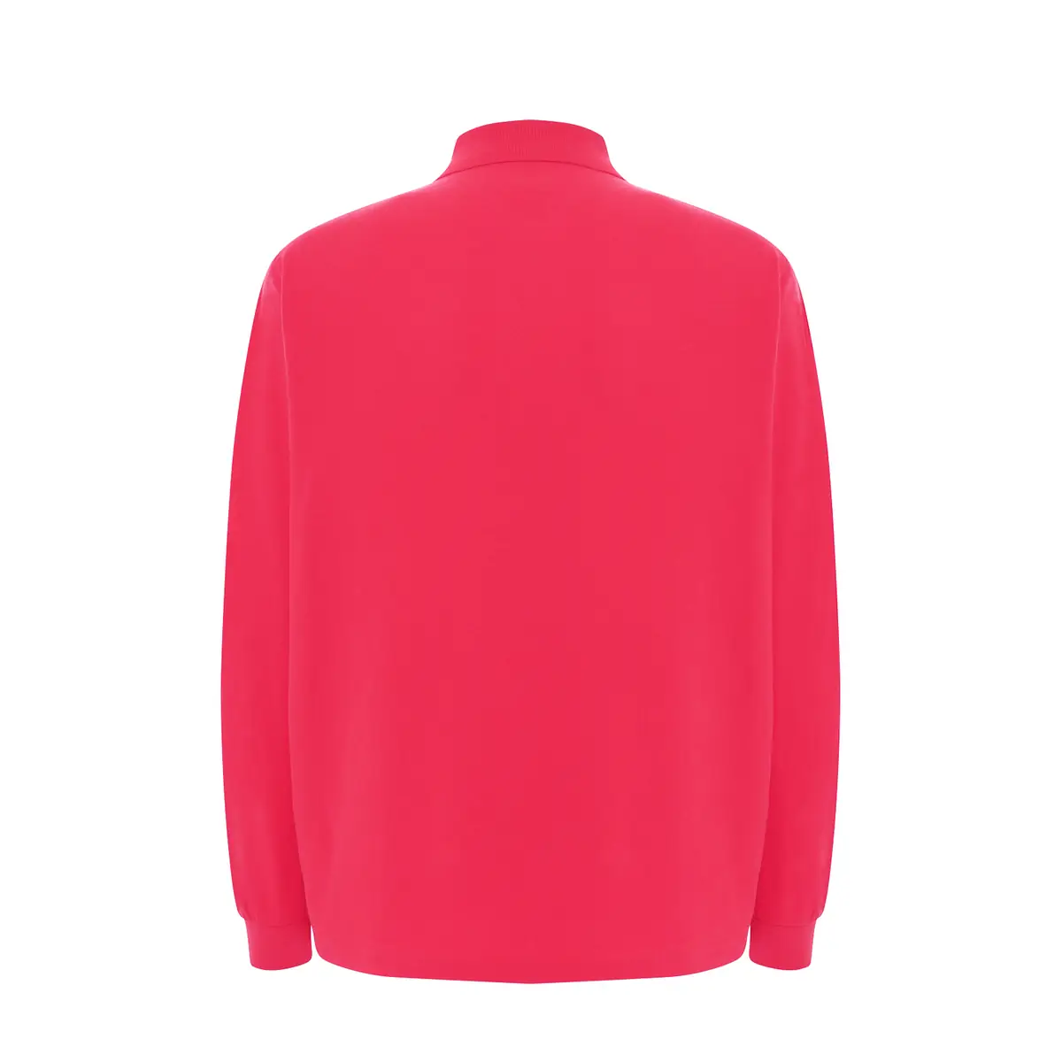 Polo piqué hombre manga larga JHK PORA210LS 49 Polo JHK PORA210LS en rojo cálido de manga larga, vista trasera