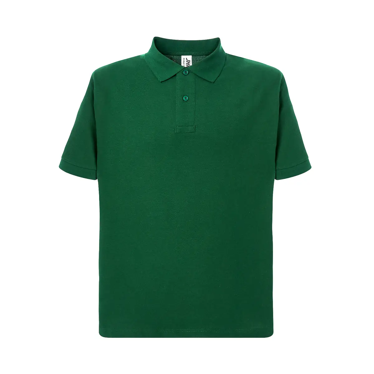 Polo de trabajo hombre JHK PORA210WK 2 Polo JHK PORA210WK en verde botella, vista frontal