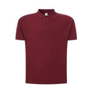 Polo JHK PORA210WK en burdeos, vista frontal