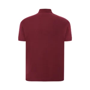 Polo JHK PORA210WK en burdeos, vista trasera