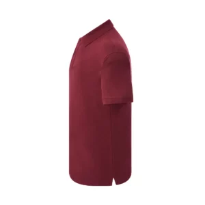 Polo JHK PORA210WK en burdeos, vista lateral
