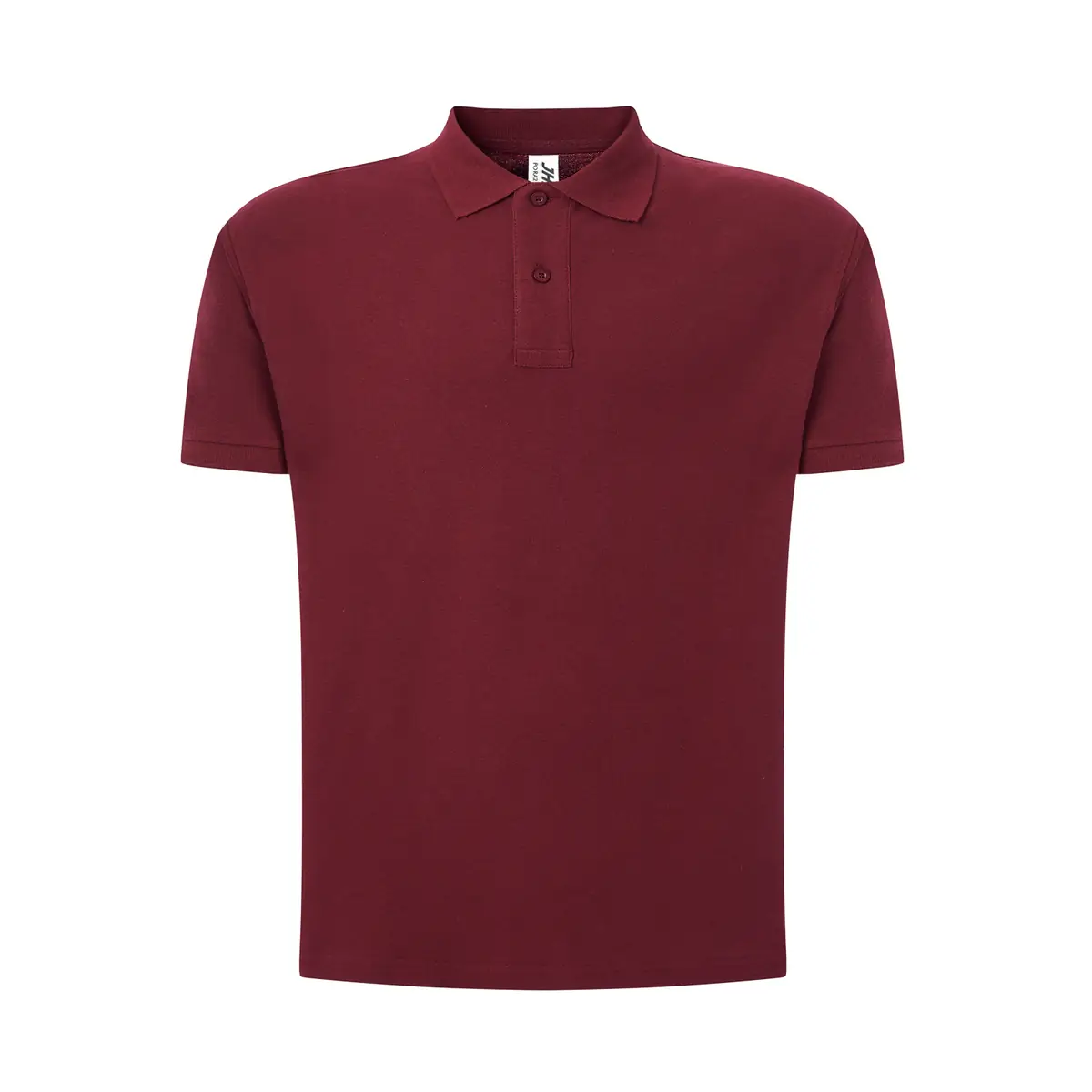 Polo de trabajo hombre JHK PORA210WK 8 Polo JHK PORA210WK en burdeos, vista frontal