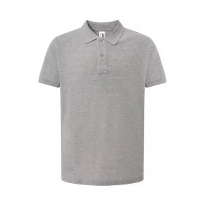 Polo JHK PORA210WK en gris vigoré, vista frontal