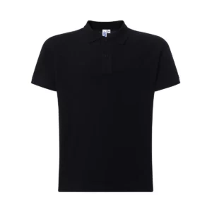 Polo JHK PORA240 en negro, vista frontal