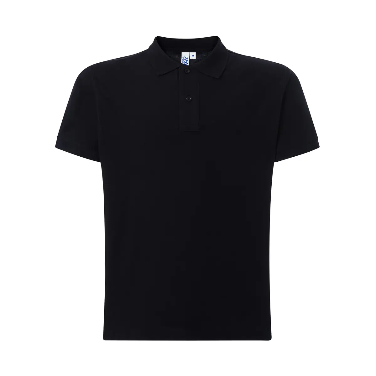 Polo piqué hombre 240 g/m² JHK PORA240 2 Polo JHK PORA240 en negro, vista frontal