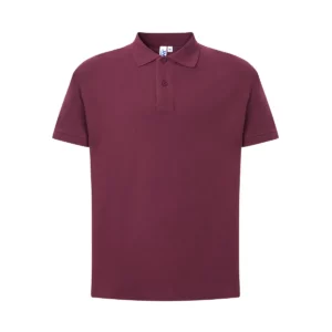 Polo JHK PORA240 en burdeos, vista frontal