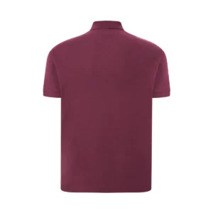 Polo JHK PORA240 en burdeos, vista trasera