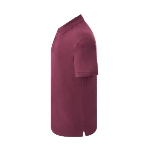 Polo JHK PORA240 en burdeos, vista lateral