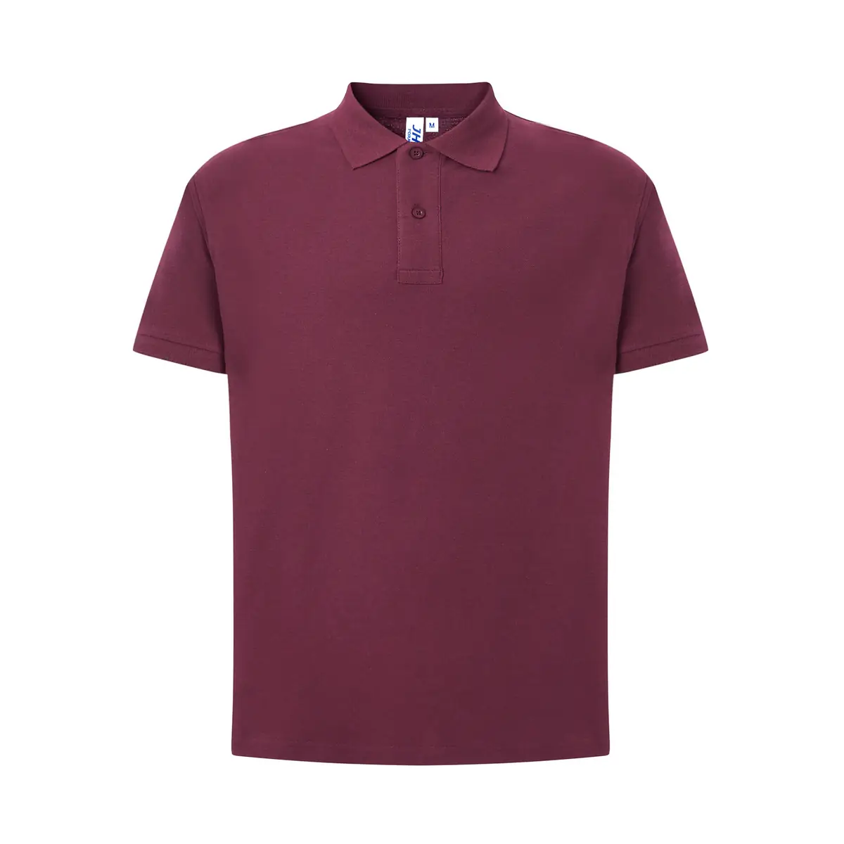 Polo piqué hombre 240 g/m² JHK PORA240 8 Polo JHK PORA240 en burdeos, vista frontal
