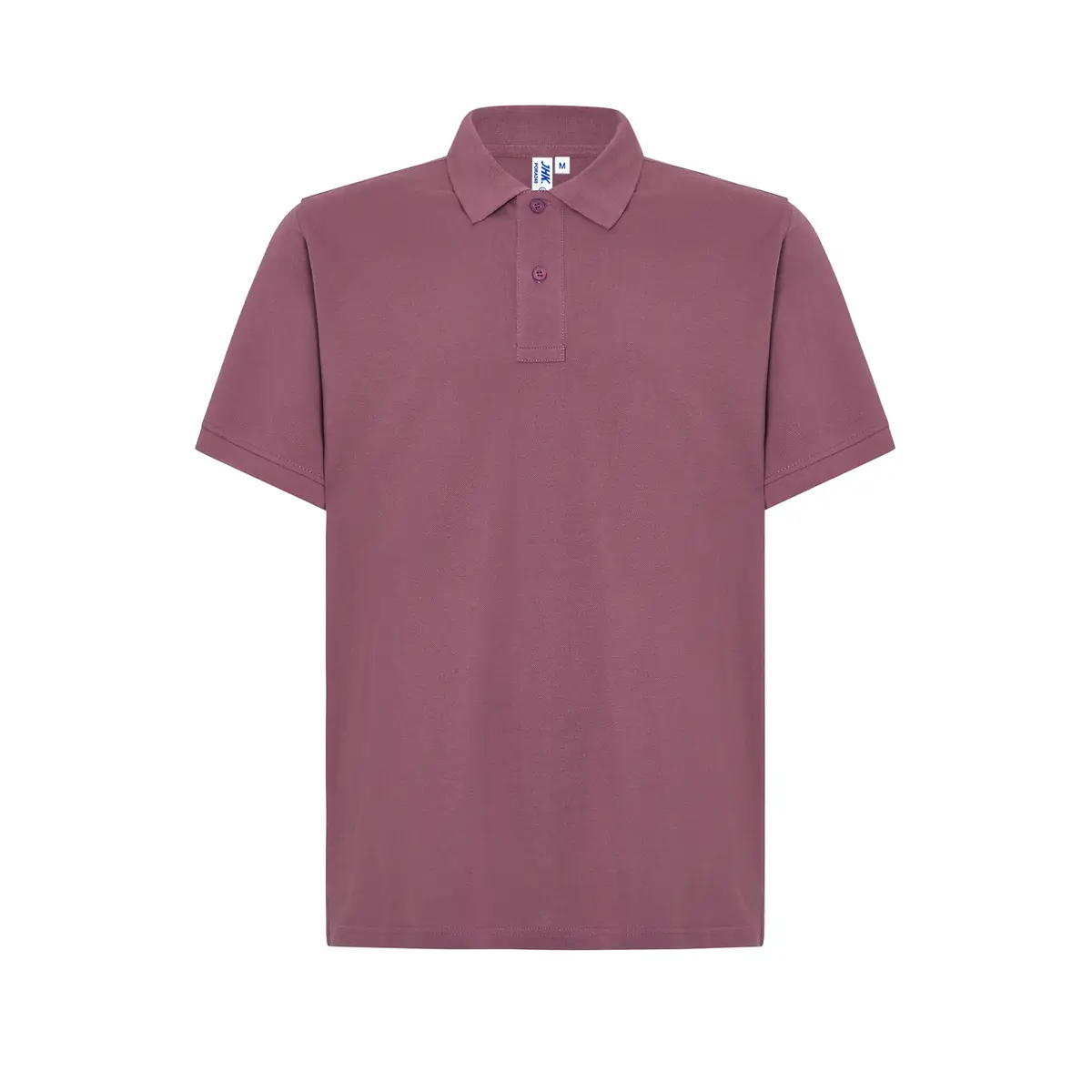 Polo piqué hombre 240 g/m² JHK PORA240 11 Polo JHK PORA240 en morado empolvado, vista frontal