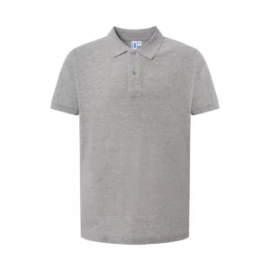 Polo JHK PORA240 en gris vigoré, vista frontal