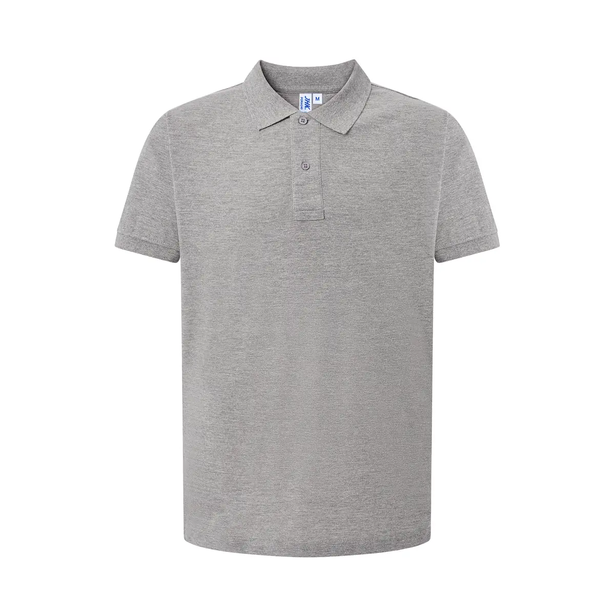 Polo piqué hombre 240 g/m² JHK PORA240 14 Polo JHK PORA240 en gris vigoré, vista frontal