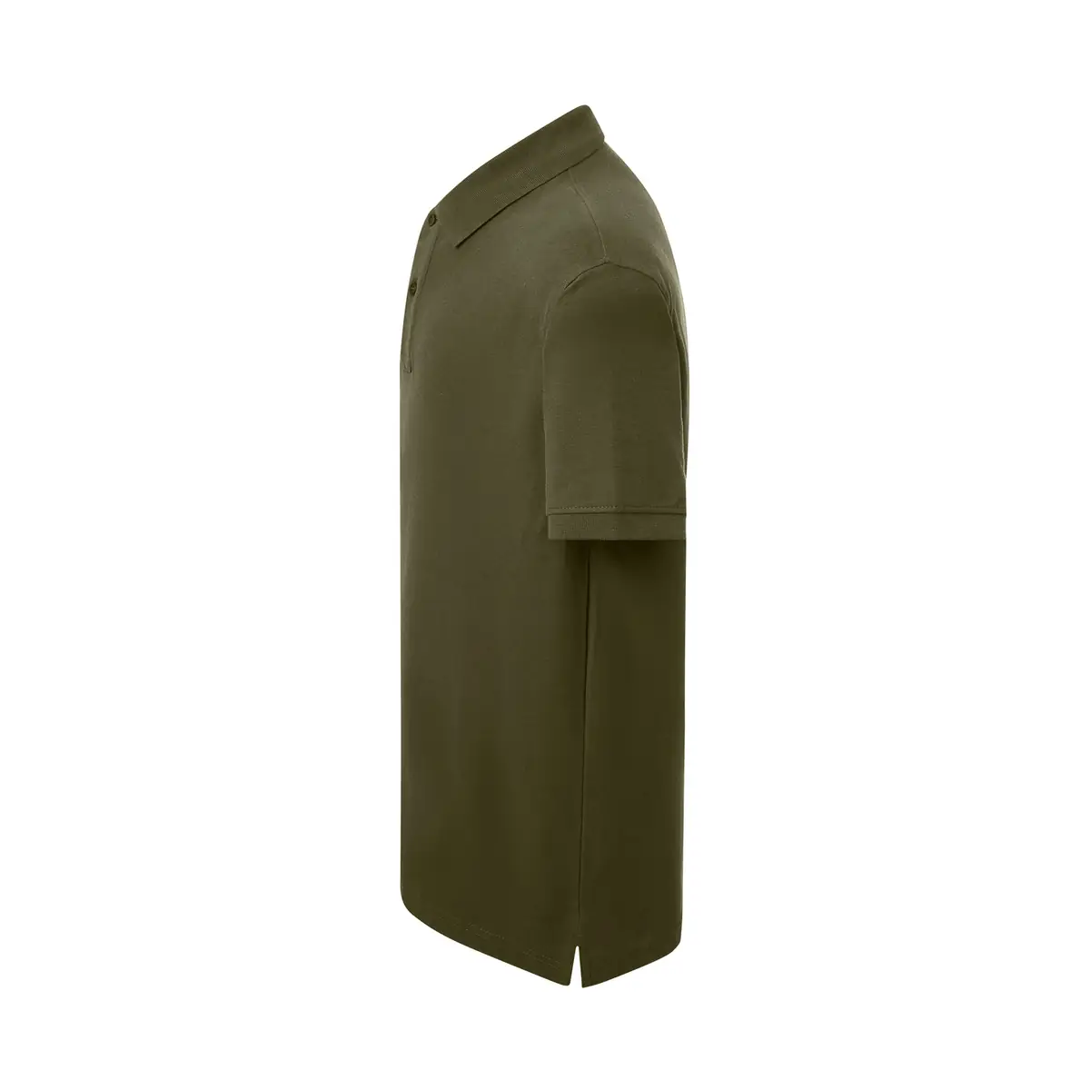 Polo piqué hombre 240 g/m² JHK PORA240 18 Polo JHK PORA240 en caqui, vista lateral