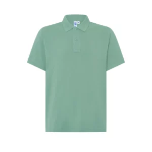 Polo JHK PORA240 en verde musgo, vista frontal