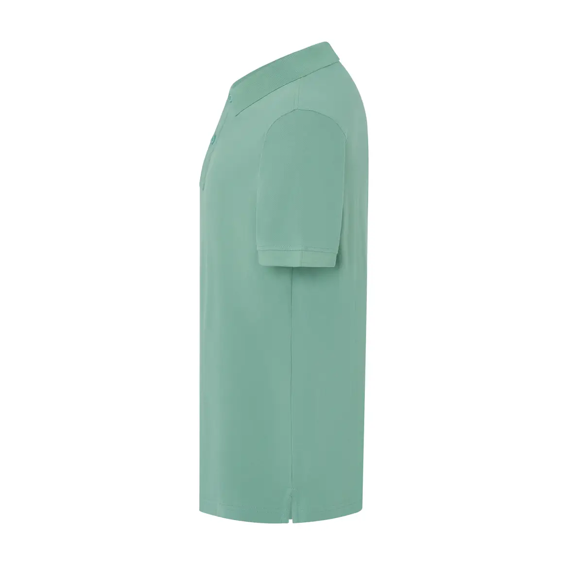 Polo piqué hombre 240 g/m² JHK PORA240 21 Polo JHK PORA240 en verde musgo, vista lateral