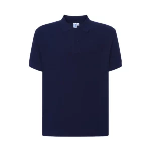 Polo JHK PORA240 en azul marino, vista frontal