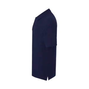 Polo JHK PORA240 en azul marino, vista lateral