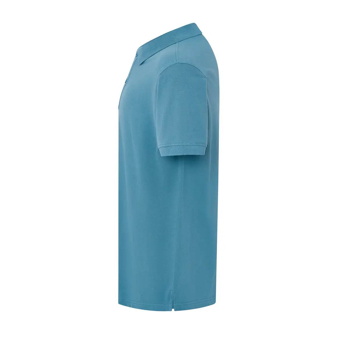 Polo piqué hombre 240 g/m² JHK PORA240 30 Polo JHK PORA240 en azul petróleo, vista lateral